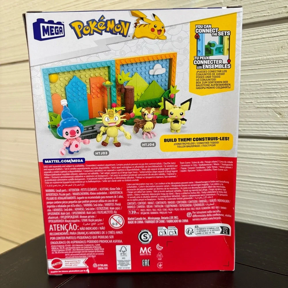 MEGA Pokemon Town‎ Scene Building Set 139 Pieces Age 7+ NEW